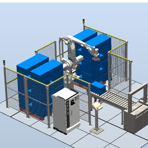 箱體機(jī)器人碼垛工作站